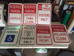 Parking signs