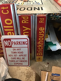 Street Signs extruded blanks